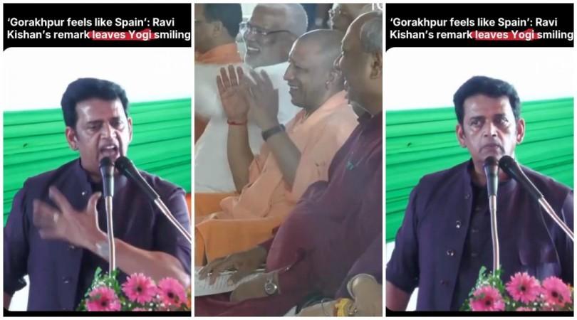Gorakhpur feels like Spain: Ravi Kishan's remark leaves Yogi Adityanath in splits
