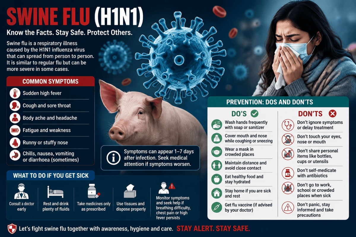 H1N1 cases rise in India: How to tell swine flu from common viral fever; dos and don'ts to stay safe