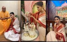 Janmashtami 2026: Mouni Roy performs sacred abhishek to Lord Krishna, meets Gaur Gopal Das