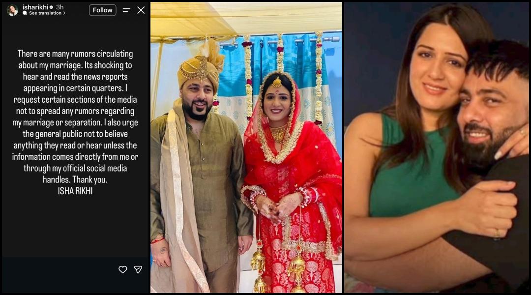 'Don't spread rumours about marriage or separation': Badshah's ex-wife Isha Rikhi issues statement amid Bigg Boss 20 promo