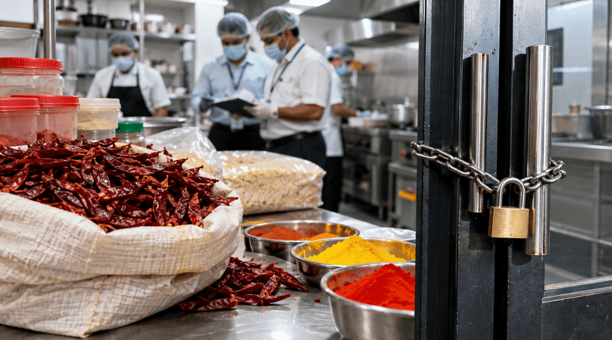 40 kg expired chilli, artificial colours: Bengaluru Chairman's Club resort kitchen sealed over food safety violations