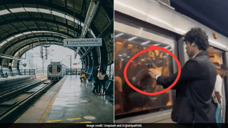 Delhi Metro warns content creators over viral phone-sticking reels; says 'necessary action' will be taken Delhi Metro warns content creators over viral phone-sticking reels; says 'necessary action' will be taken