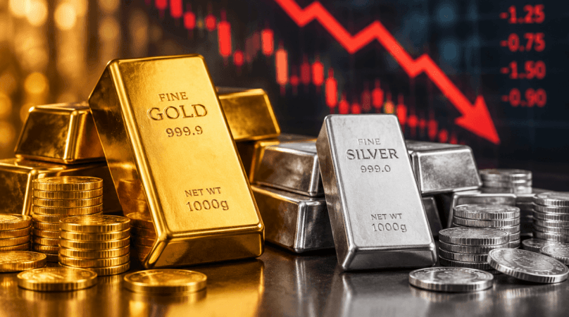 Gold, silver prices fall sharply: Silver Rs 1.83 lakh below record high; what could Rs 1 lakh invested today be worth by 2050?