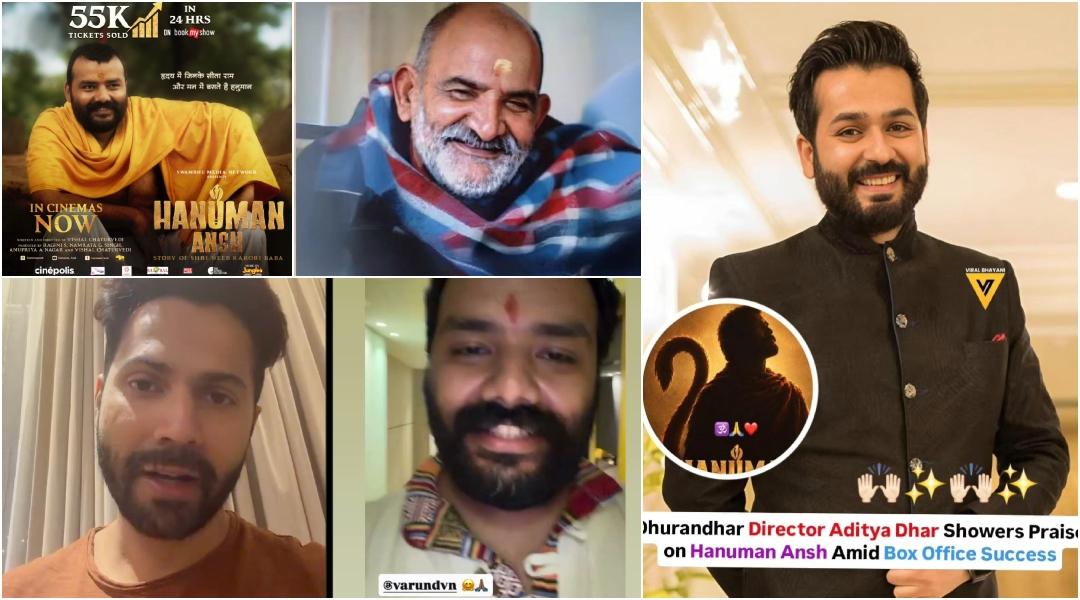 'No one asked me to make this video; no phone call came': Varun Dhawan praises Hanuman Ansh; Aditya Dhar gives shoutout as film crosses Rs 120 crore