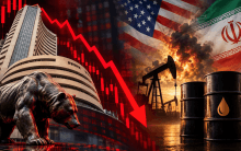 Sensex plunges over 800 points as Brent crude hits $100 amid US-Iran tensions