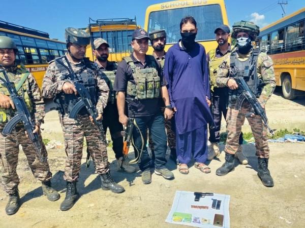 Hybrid terrorist arrested by security forces in north Kashmir's Handwara area Arrested terrorist