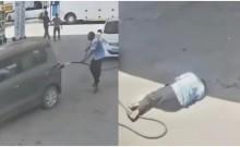 Kerala petrol pump accident: WagonR driver drags attendant with fuel nozzle attached, CCTV footage goes viral