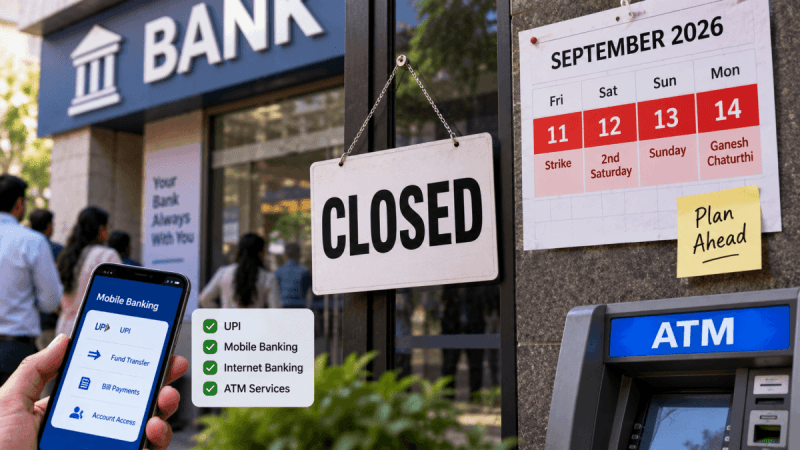 Banks shut for four consecutive days: Check dates and ways to complete urgent banking work