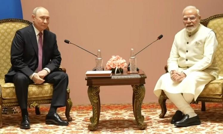 PM Modi, Russian President Putin hold key meeting ahead of BRICS Summit PM Modi, Russian President Putin hold key meeting ahead of BRICS Summit