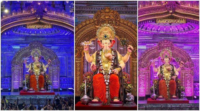 Lalbaugcha Raja 2026 Pratham Darshan: Devotees throng Mumbai pandal, chant 'Ganpati Bappa Morya' Lalbaugcha Raja 2026 Pratham Darshan: Devotees throng Mumbai pandal, chant 'Ganpati Bappa Morya'