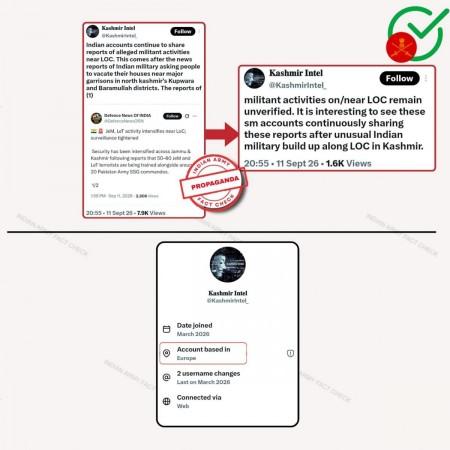 Indian Army debunks reports of terror activity, military build-up along LoC Indian Army debunks reports of terror activity, military build-up along LoC