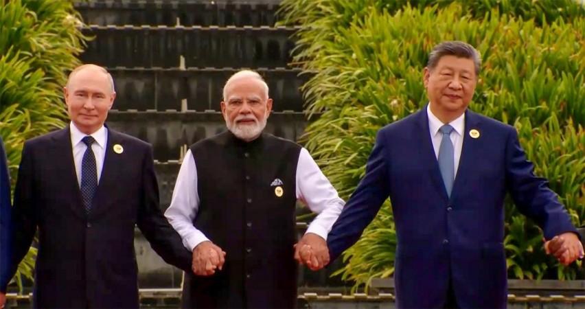 Show of unity: Modi, Putin, Xi hand-in-hand at 18th BRICS Summit