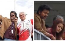 Vijay, Ajith Kumar's Warm Hug at Silverstone Goes Viral; Trisha Krishnan Also Spotted at Race