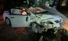 Three Andhra forest officials injured as red sanders smugglers ram patrol vehicle