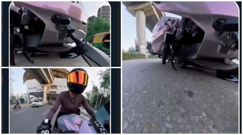 Gurugram woman biker allegedly chased, hit by car after asking driver to stay away Gurugram woman biker allegedly chased, hit by car after asking driver to stay away