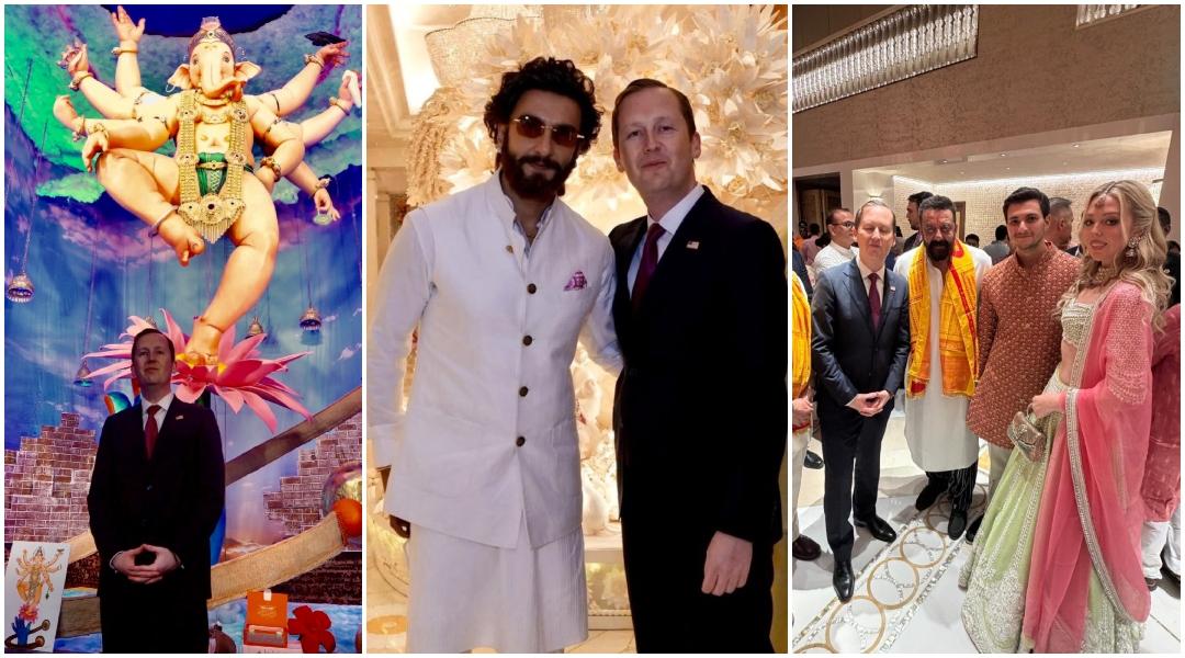 Ranveer Singh poses with US envoy Sergio Gor; Sanjay Dutt with Tiffany Trump, Radhika Merchant dances to 'Ekadantaya Vakratundaya' at Antilia's Ganesh Utsav