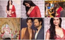 'Cheap, vulgar': Disha Patani wears deep-neck bralette blouse at Ganpati puja; trolled