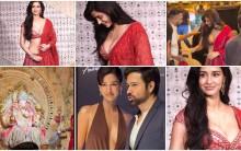 'Cheap, vulgar': Disha Patani wears deep-neck bralette blouse at Ganpati puja; trolled