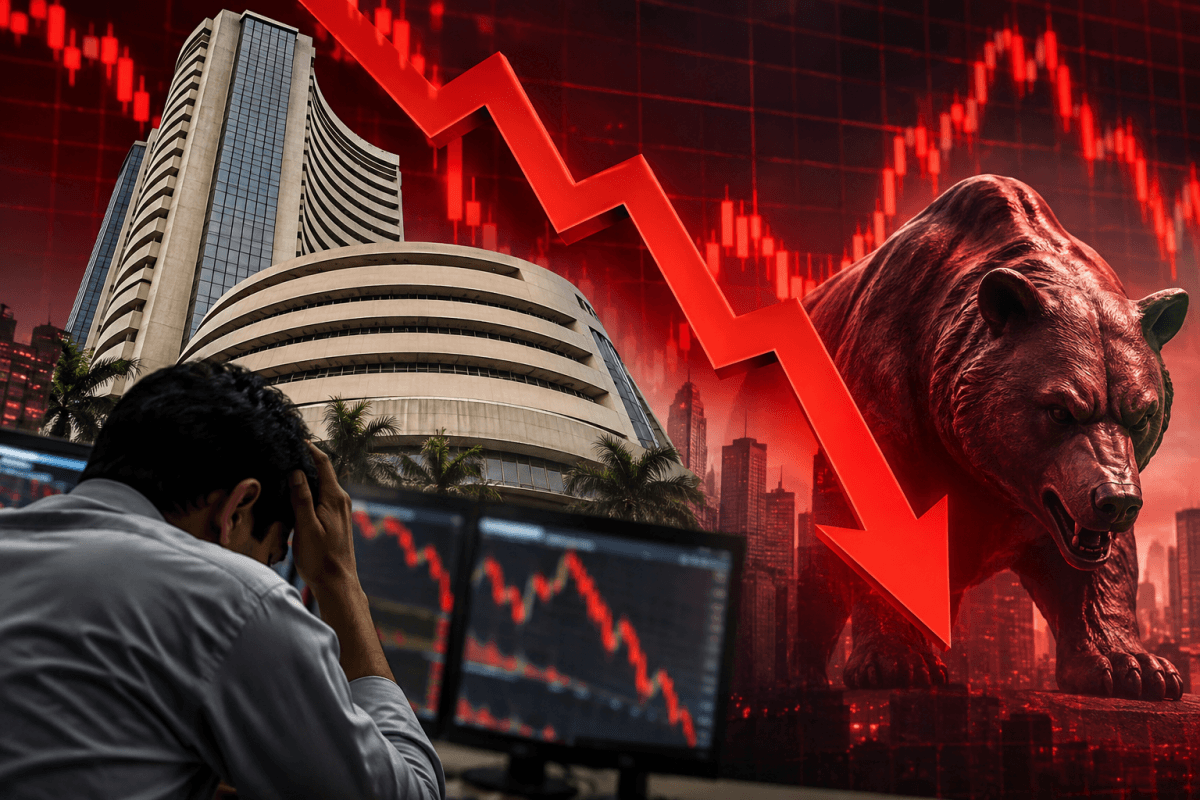 Sensex falls 778 points, Nifty drops 280 points amid broad market sell-off