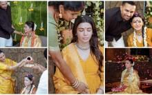 Pregnant Samantha's traditional baby shower: Kalaa Aavarana ritual with husband Raj, actor flaunts baby bump and radiates pregnancy glow