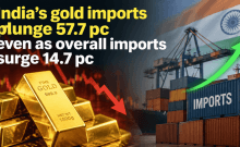 India's gold imports plunge 57.7% to $2.3 billion in August as overall imports rise 14.1%