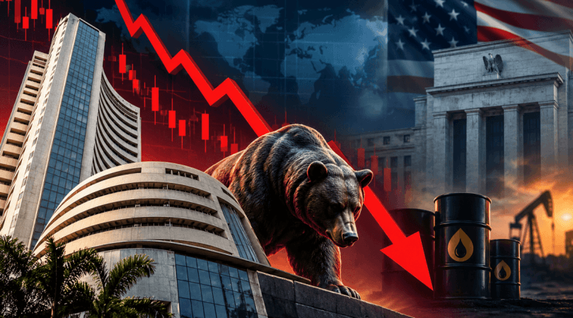 Stock Market Today: Sensex Falls Over 150 Points, Nifty Slips as Hawkish Fed Stance, Geopolitical Concerns Weigh