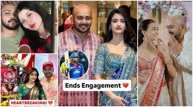 Cricketer Prithvi Shaw deletes all Instagram posts but keeps one after engagement with fiancée Akriti Agarwal gets called off