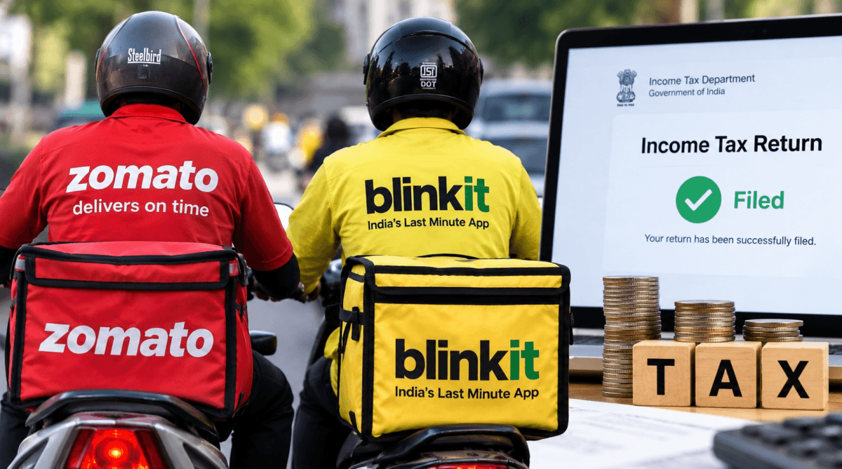 Zomato, Blinkit Help 2.10 Lakh Partners File ITR, ₹33.6 Crore Refunds Unlocked
