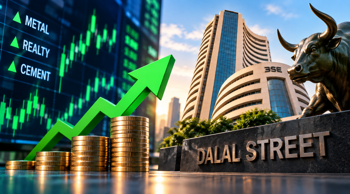 Sensex Jumps 260 Points At Opening Bell, Metal and Realty Stocks Power Dalal Street Rally