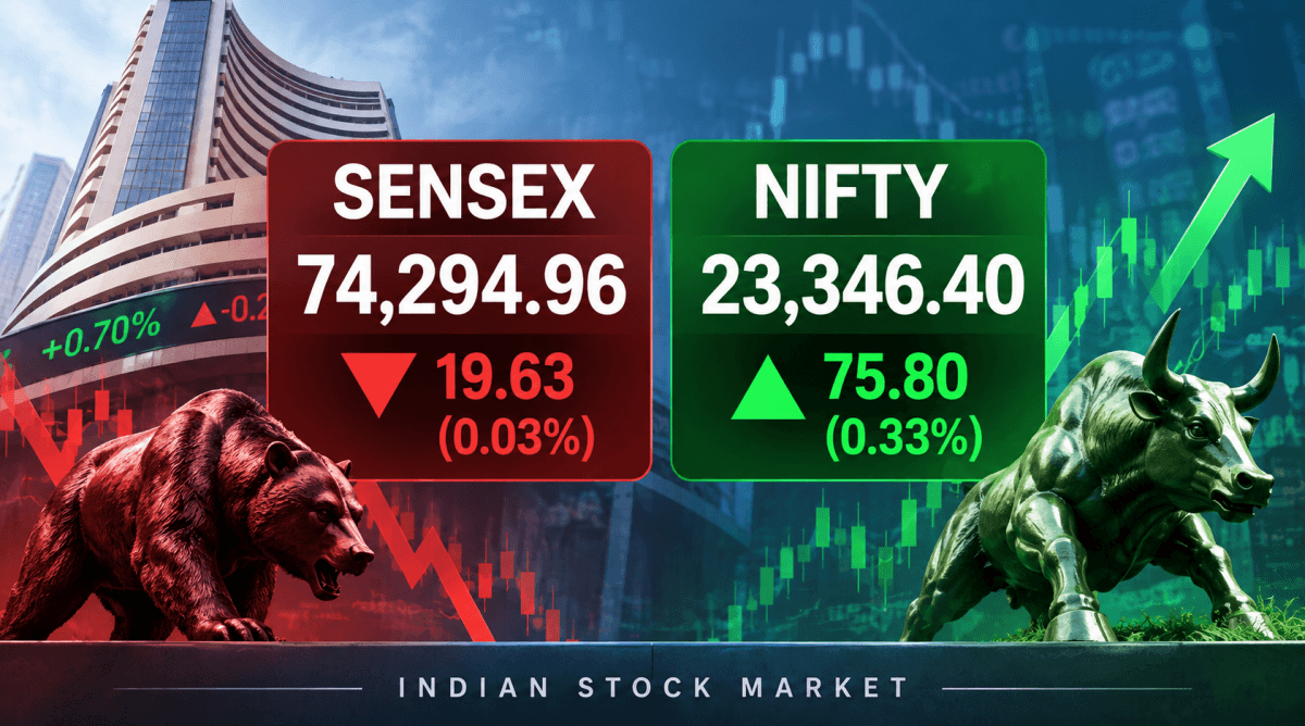 Sensex ends marginally lower, Nifty gains 0.33 pc as broader markets outperform