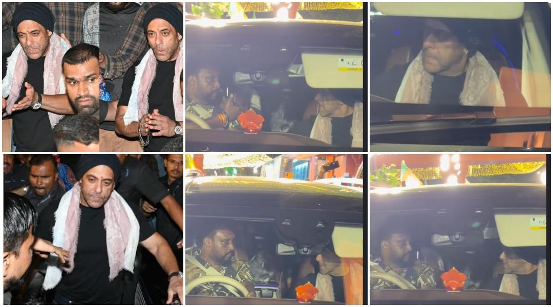 Salman Khan gets angry at driver, hits him after car runs over fan's foot while making way after Ganpati darshan in Mumbai