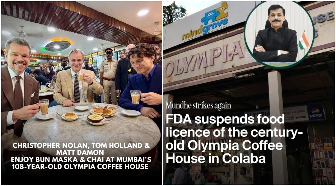 Mumbai's Olympia Coffee House, where Christopher Nolan and Matt Damon had chai, faces FDA licence suspension