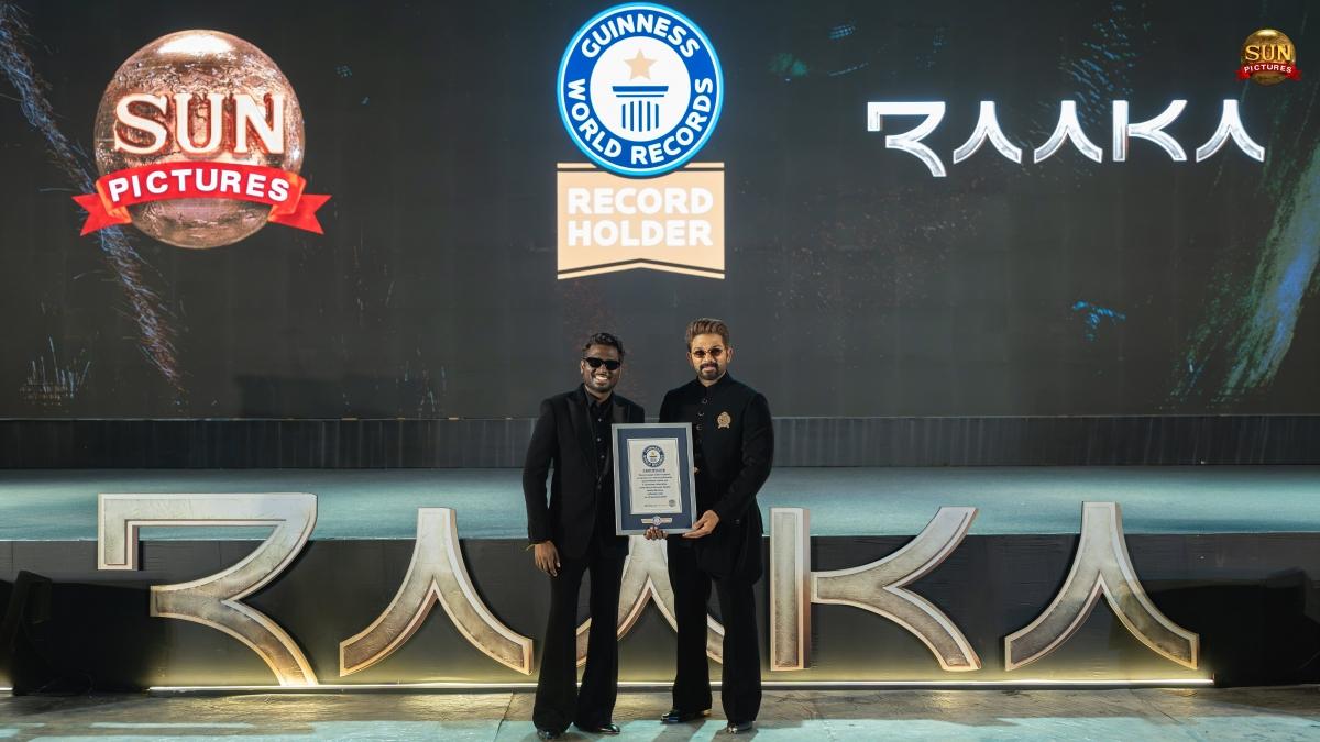Raaka: Allu Arjun and Atlee's film sets Guinness World Record with 37 performers