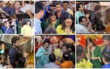 Shah Rukh Khan visited Mumbai's iconic Lalbaugcha Raja pandal with wife Gauri Khan, daughter Suhana Khan and manager Pooja Dadlani during Ganeshotsav. Dressed in a blue kurta, SRK walked through the heavily guarded pandal, smiling and waving at devotees.