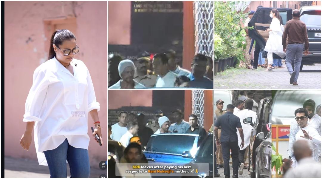 Rani Mukerji's mother dies: SRK-Gauri among last to leave cremation ground; Alia Bhatt, Karan Johar attend funeral