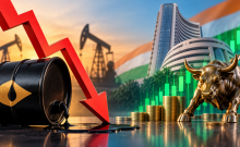 Crude oil falls below $100: Sensex, Nifty end higher as easing oil prices support Indian equities