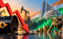 Crude oil falls below $100: Sensex, Nifty end higher as easing oil prices support Indian equities