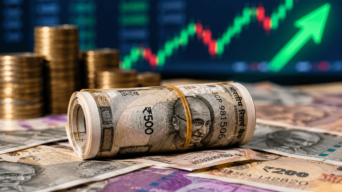 Indian rupee rises 5 paise to 95.57 against US dollar Indian rupee rises 5 paise to 95.57 against US dollar