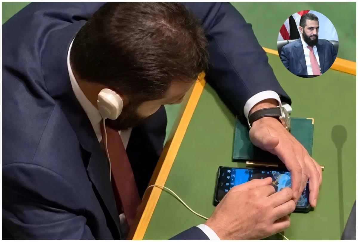 Caught on camera: Syrian President Ahmed al-Sharaa seen scrolling Instagram Reels at UN meet