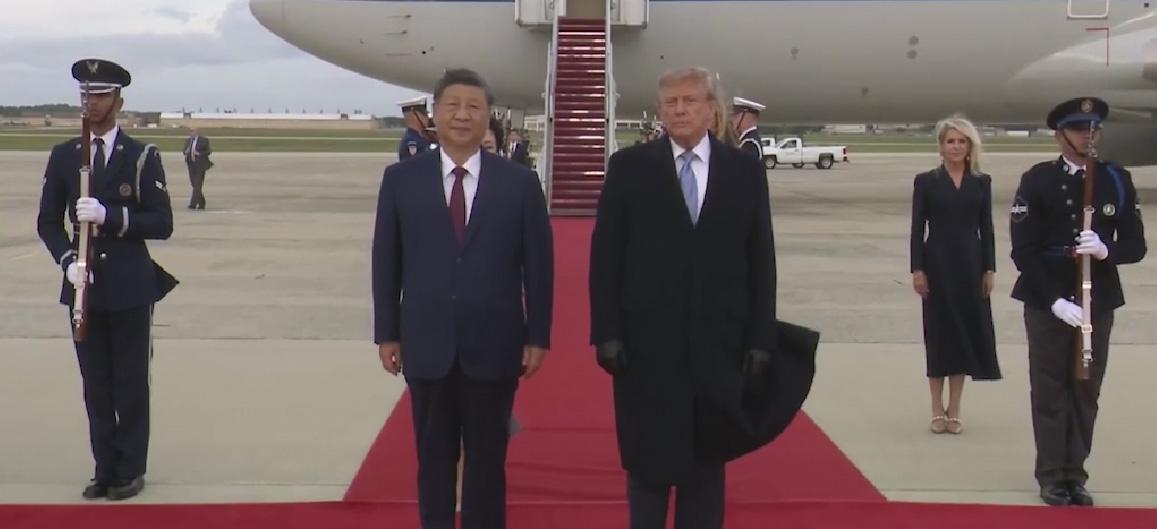 Trump rolls out red carpet for Xi Jinping as B-1 bomber flypast sparks viral moment