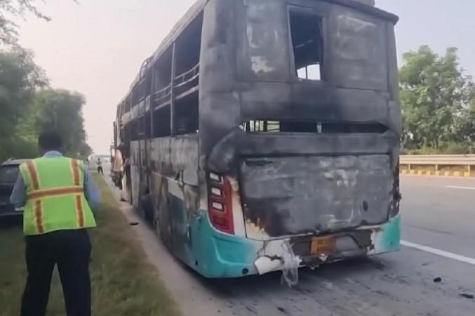 Greater Noida bus fire Greater Noida bus fire