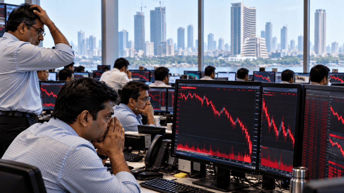 Sensex tanks 1,248 points, Nifty slips below 23,100 amid oil price concerns