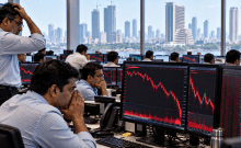 Sensex tanks 1,248 points, Nifty slips below 23,100 amid oil price concerns
