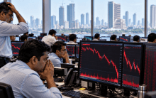 Sensex tanks 1,248 points, Nifty slips below 23,100 amid oil price concerns