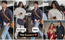 Twinkle Khanna papped with son Aarav, daughter Nitara at Mumbai airport; fans say Aarav looks like Rajesh Khanna