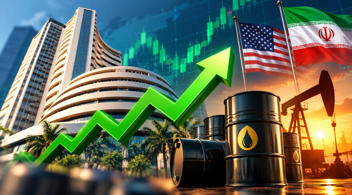 Sensex and Nifty Gain on Crude Price Drop and US-Iran Pact Hopes