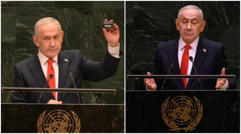 Netanyahu brings a pager to the UN, calls accusations of genocide in Gaza 'the biggest lie of the century' Netanyahu brings a pager to the UN, calls accusations of genocide in Gaza 'the biggest lie of the century'