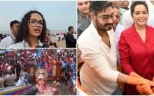 Juhu beach clean-up: Ajay Devgn joins Amruta Fadnavis, daughter Divija after Ganesh Visarjan