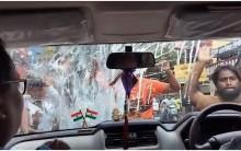 Kunal Ghosh's car attacked with eggs, stones in Bengal's Hooghly; rear windshield smashed