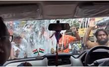 Kunal Ghosh's car attacked with eggs, stones in Bengal's Hooghly; rear windshield smashed